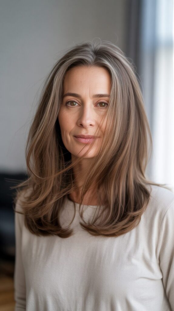 a photograph of a mature woman with long EOJZpZiQRMaK6l4jAuWa4A fUvg30hNR3GThqoT9zxrOg